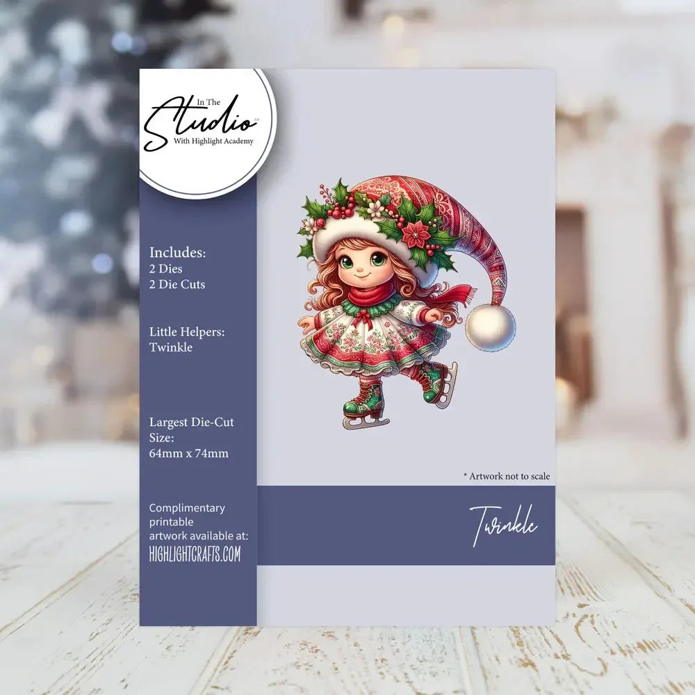 Cortador de Metal e Estêncil para Papel DIY de Álbum de Fotos com Temas de Natal: Brilho Cintilante, Confetes, Raminhos e Bagas
