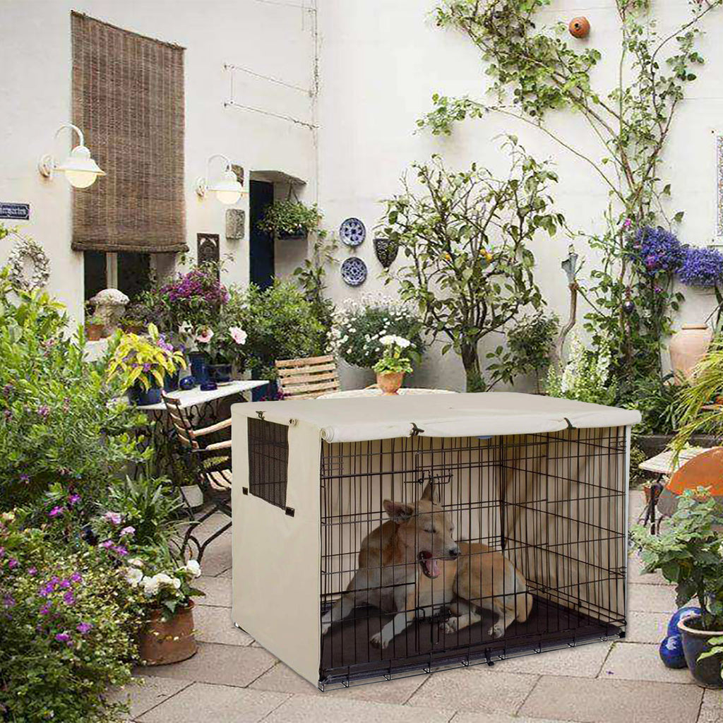 Impermeável durável Pet gaiola capa, caixa impermeável, canil cão fora, dobrável, protetora, multifunções, à prova de poeira, suprimentos