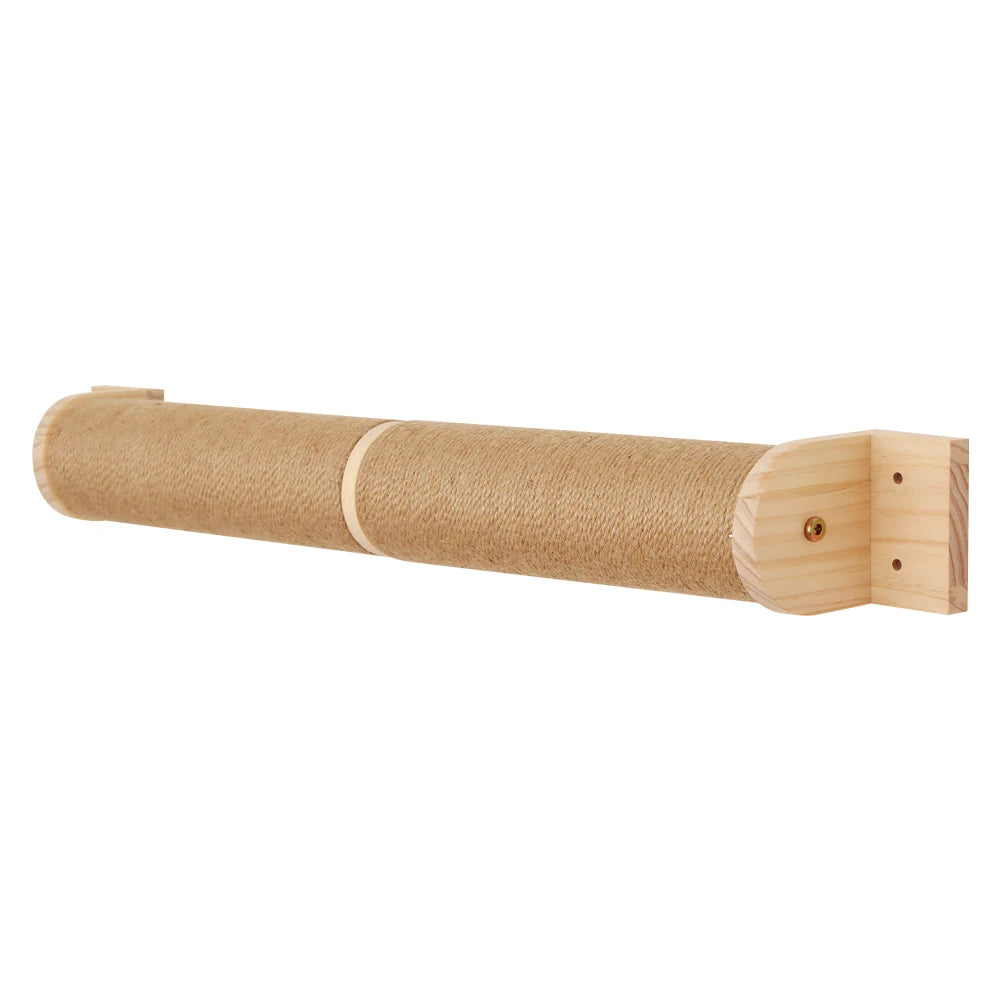 Pós de arranhar para gatos montado na parede, móveis de parede, árvore de madeira para gatos grandes, colunas mais grossas para multi-funções