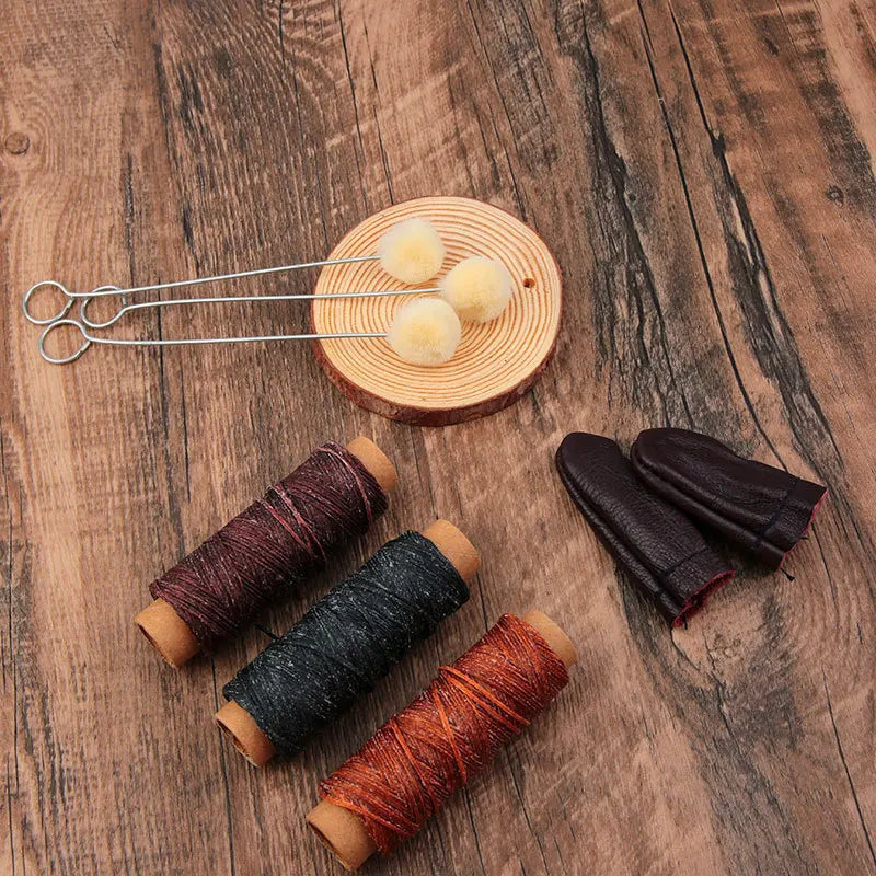Kit de Ferramentas para Artesanato em Couro, Kit de Reparo e Costura Manual em Couro, Conjunto Profissional de Ferramentas DIY para Costura, Punção, Entalhe e Sulcagem