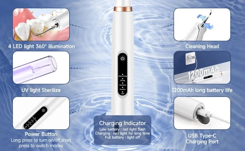 Pet ultra sônico limpador de dentes filhote de cachorro escova de dentes cão aliciamento escova de dentes elétrica para limpeza oral animais de estimação cães acessórios