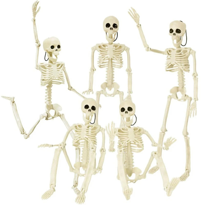 1PC Modelo de Esqueleto Humano Articulado Decoração de Halloween Fantasma Pendurável Casa Assombrada Ornamento de Casa Artigos de Decoração DIY para Festa Assustadora ﻿