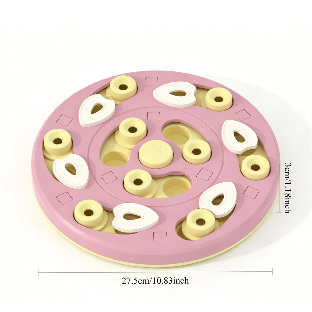 Brinquedo Labirinto Deslizante Multicamadas para Pets: Comedouro Lento, Tabuleiro de Busca de Alimentos, Anti-Engasgo