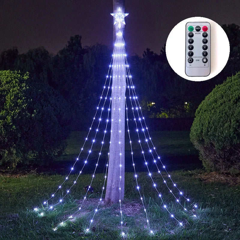 LED Cone Animado Lightshow Árvore De Natal Luz, Jardim Ao Ar Livre String Luzes, Impermeável Home Decorações Do Partido Xmas, 2024