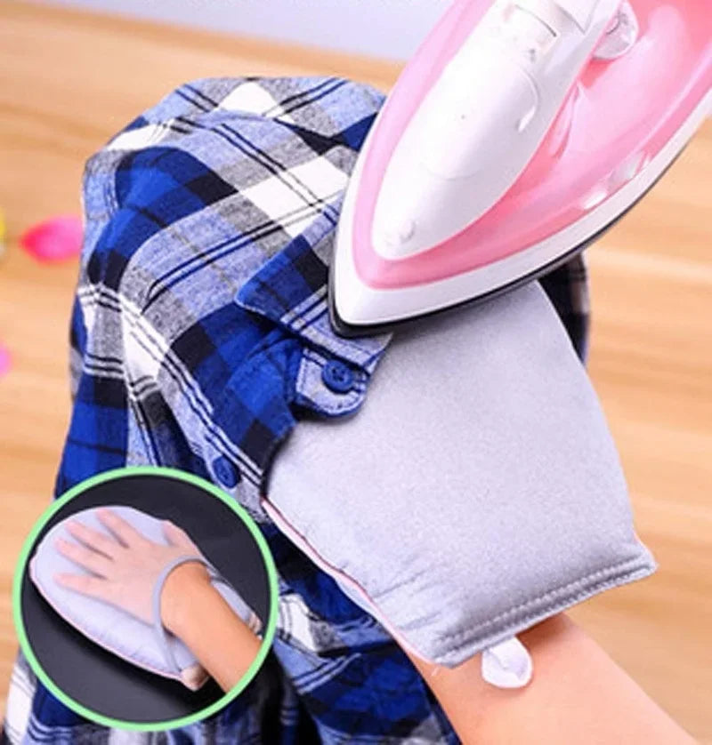 À mão mini almofada de engomar suporte de placa de manga luva resistente ao calor para roupas vestuário vapor portabe ferro rack de mesa
