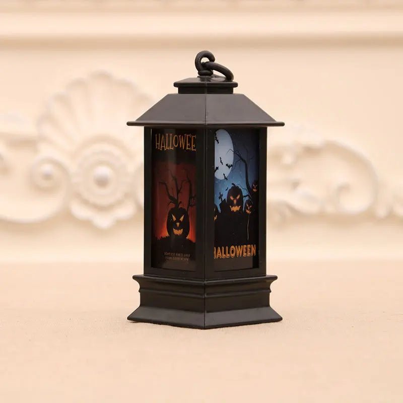 Halloween portátil lanternas led bruxa castelo fantasma abóbora decoração para festas eventos farol-inspirado atmosfera presente perfeito - Kasa & Pet