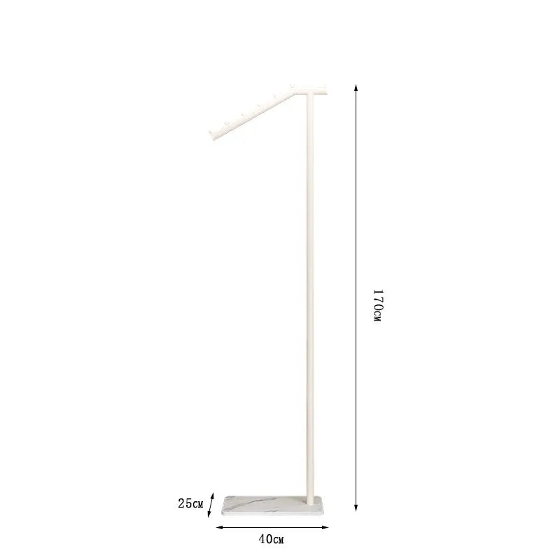 Cabideiro de Roupas Dourado para Sala de Estar, Organizador Nórdico de Metal para Chapéus e Casacos, Móvel de Meio Século para Apartamento