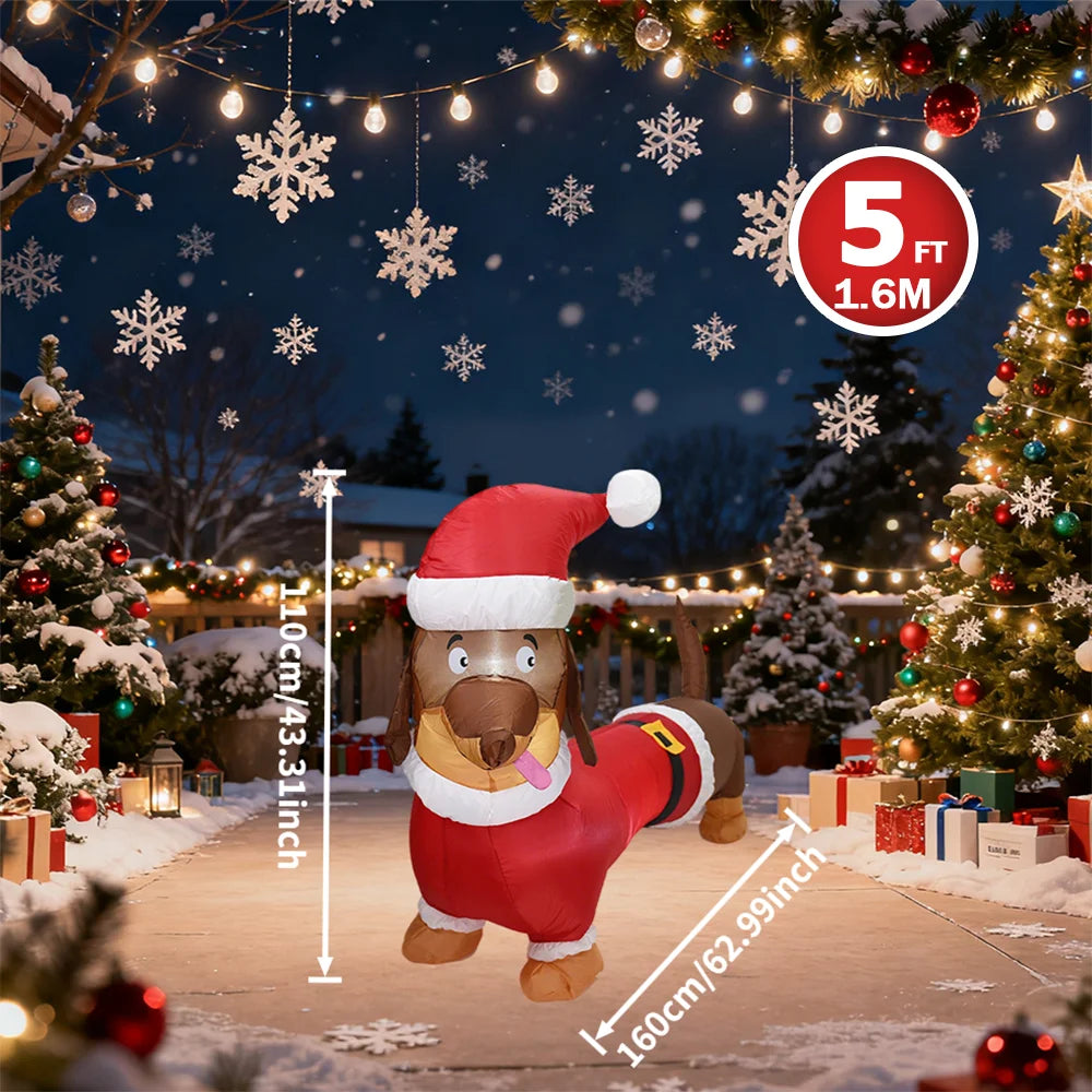 Decorações infláveis de natal-ramo boneco de neve, papai noel, homem de gengibre, saco de presente boneco de neve luz led decorações de gramado