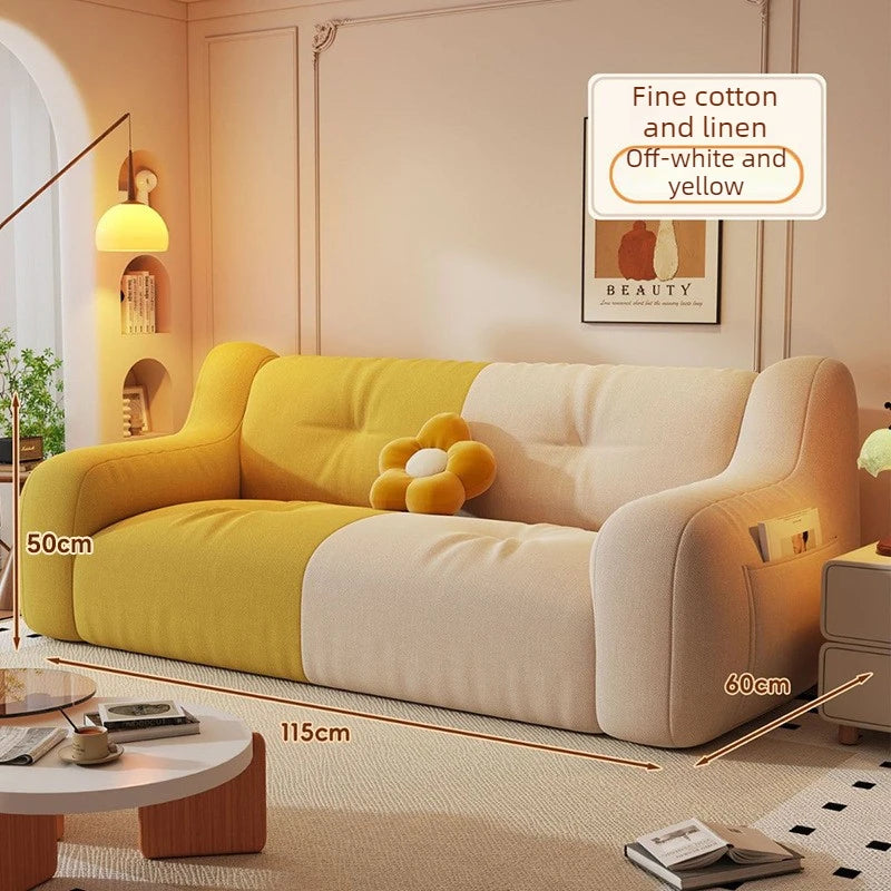 Sofás Bean Bag para 2 Pessoas, Sofás Confortáveis para Sala de Estar, Sofá Bean Bag Portátil para Varanda e Quarto, Tatami Pequeno