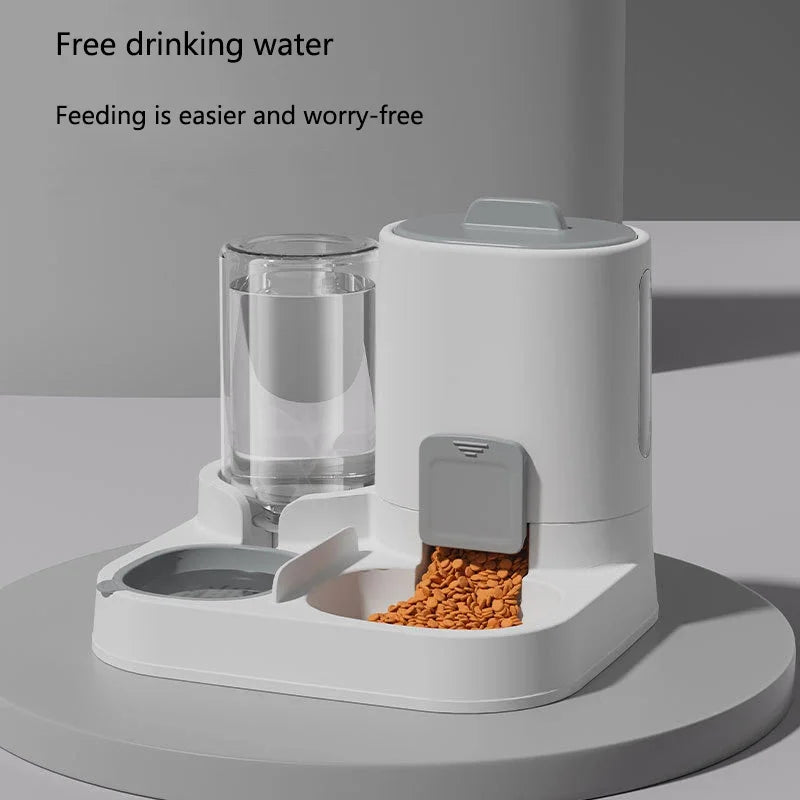 Alimentação e água potável para animais de estimação, dois em um, comida suave, grande capacidade, tigela de água potável, comida para gatos, tigela para cães