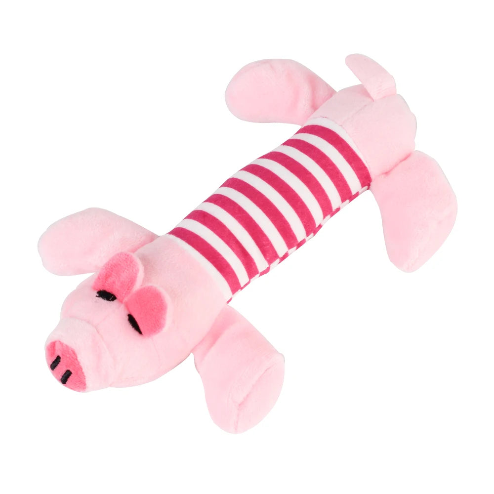 Apto para todos os animais de estimação cão gato velo brinquedos popular rangido mastigar som bonecas elefante pato porco animal de estimação engraçado brinquedos de pelúcia