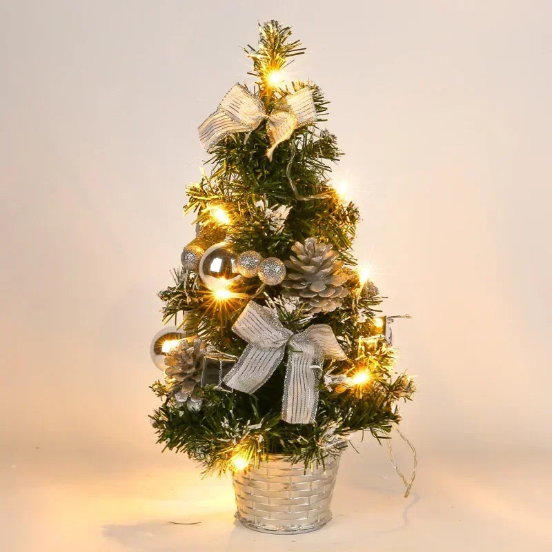 40cm led árvore de natal nightlight led luz pinho agulha árvore mini árvore de natal decoração de mesa ornamento presente de ano novo
