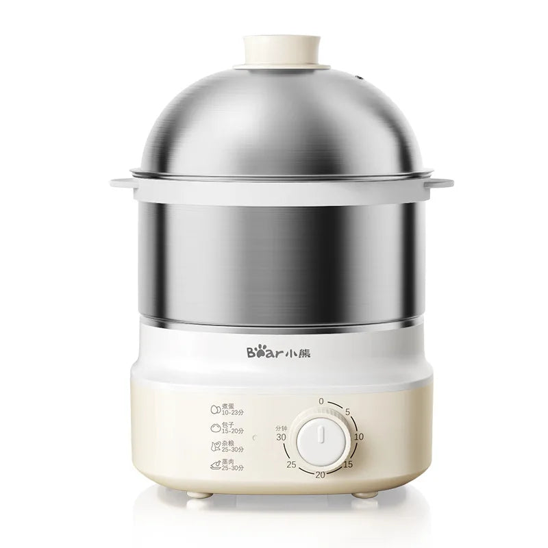 Caldeira elétrica automática de ovos, máquina de café da manhã, vaporizador multicooker, fogões de ovos, waffle doméstico, fogão a vapor com temporizador, 360W