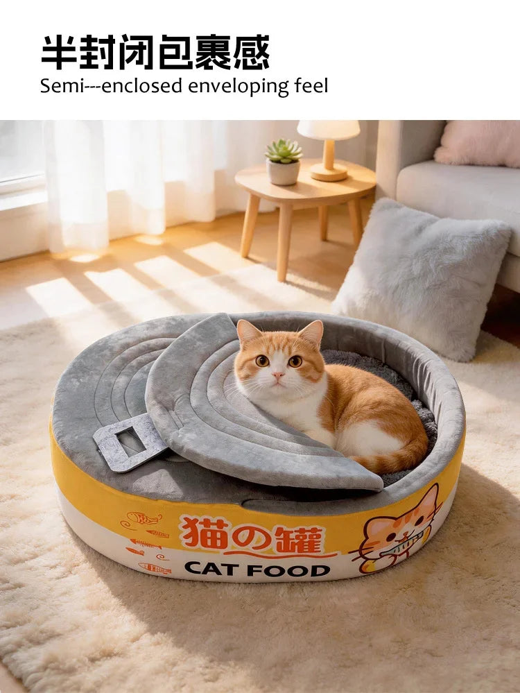 Cama para Gatos em Pelúcia, Ninho de Dormir para Animais de Estimação, Almofada Macia e Quente, Sofá-Caverna, Tapete para Gatos, Gatinhos e Cães Pequenos, Uso Interno
