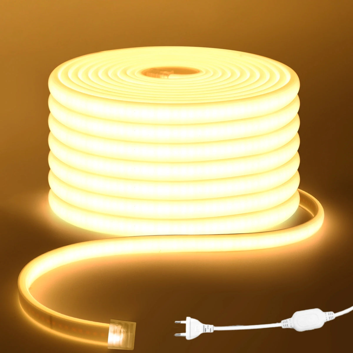 1m-35m brilho surper cob led luz de tira 288leds/m ra90 220v ao ar livre tubo de silicone à prova dwaterproof água para quintal piscina caminho