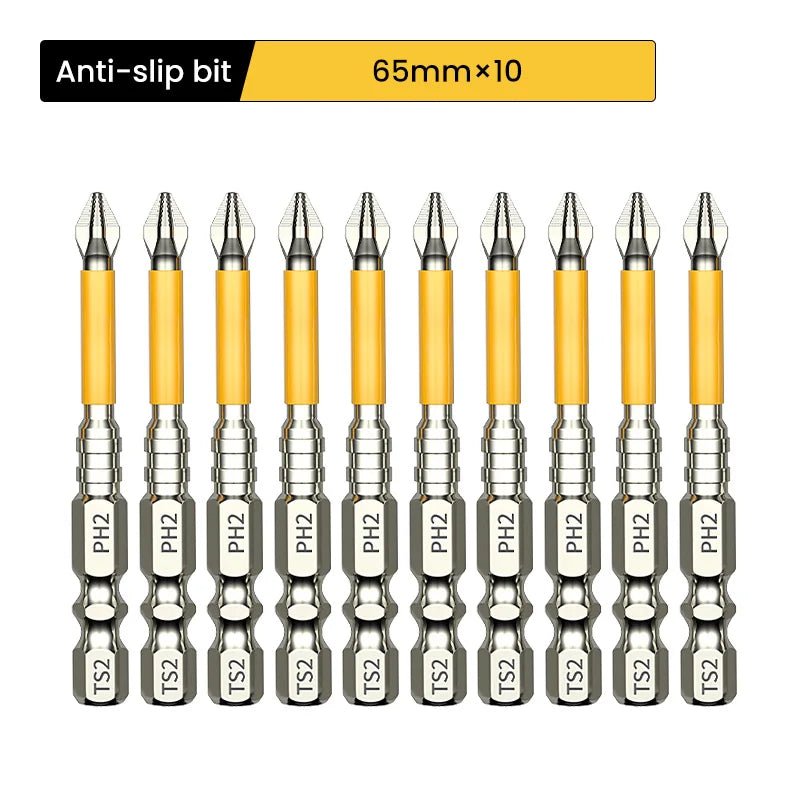 Brocas Longas de Aço Liga Antiderrapantes PH2, Ponta Magnética para Chave de Fenda, Broca de Impacto para Madeira 25/50/65/70/90/150mm - Kasa & Pet