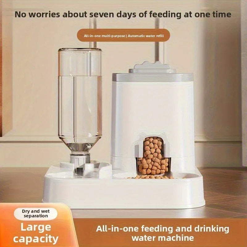 Alimentadores e dispensadores de água automáticos para animais de estimação de grande capacidade, adequados para cães e gatos