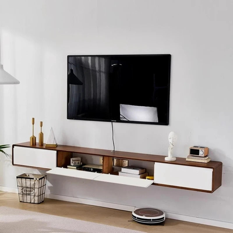 Retro monitor tv stands prateleira de parede madeira entretenimento escritório tv mesa armários estéticos muebles para tv móveis estilo chinês
