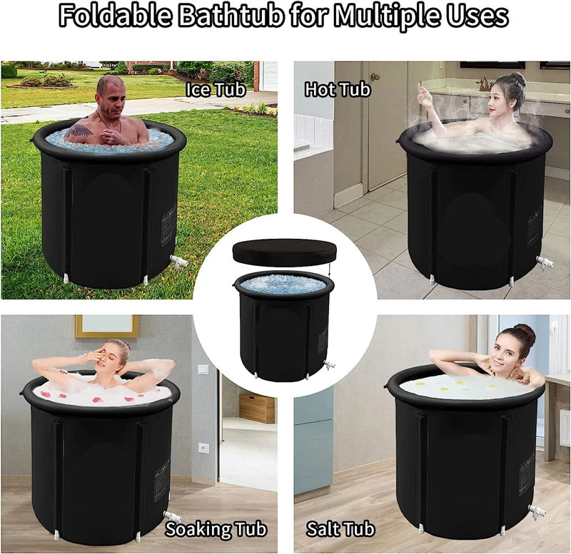 Grande banheira de gelo inflável dobrável banheira portátil terapia fria recuperação banheira para atletas treinamento esportivo piscina spa