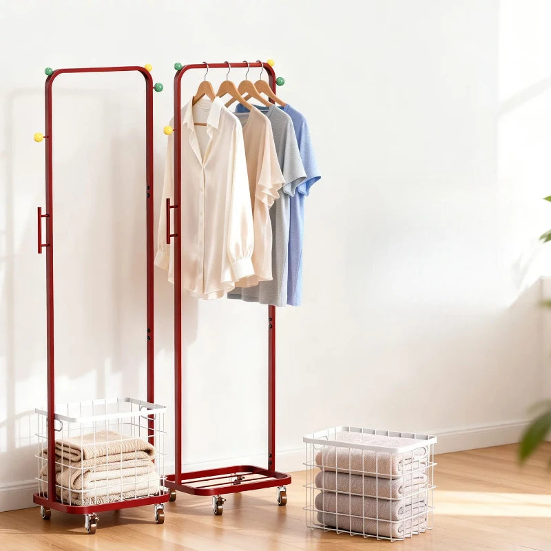 Cabideiro Suspenso para Roupas, Armazenamento para Quarto, Carrinhos para Hall de Entrada, Cabideiro Economizador de Espaço, Perchero de Pé Robusto, Mobiliário para Sala