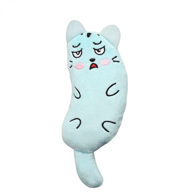 Brinquedo de Mastigar para Gatinhos, Brinquedo de Pelúcia Engraçado e Fofo, Brinquedo Interativo para Gatos com Catnip para Moer os Dentes, Mordedor para Garras, Catnip para Gatos, Muito Vendido