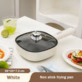Panela Elétrica DMWD para Fritar, Mini Panela Doméstica Antiaderente para Bifes e Panquecas, Frigideira Elétrica Multifuncional 2 Potências 600W