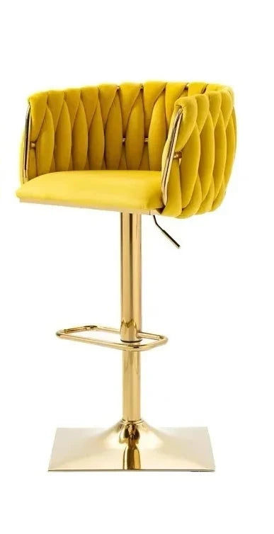 Bancos de bar modernos com pernas douradas, altura ajustável, banco de bar minimalista italiano, designer ergonômico, mama sandalyesi, móveis de cozinha