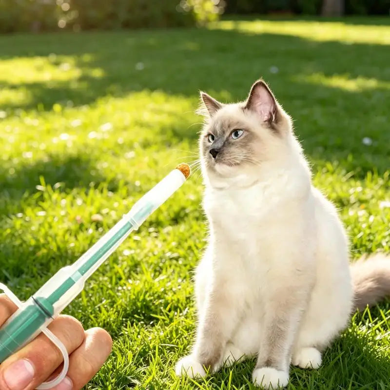 Dispensador de Comprimidos para Animais de Estimação com Ponta Macia, Aplicador de Remédios para Cães e Gatos com Êmbolo Ergonômico, Ferramenta de Alimentação para Pequenos Animais