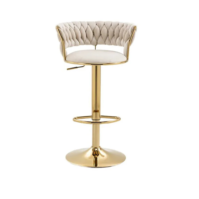 Bancos de bar modernos com pernas douradas, altura ajustável, banco de bar minimalista italiano, designer ergonômico, mama sandalyesi, móveis de cozinha