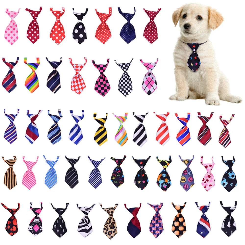 30/50 pçs cão aliciamento animais de estimação cães gravatas pequeno cão bowties acessórios de preparação para cães grandes laços suprimentos para animais de estimação