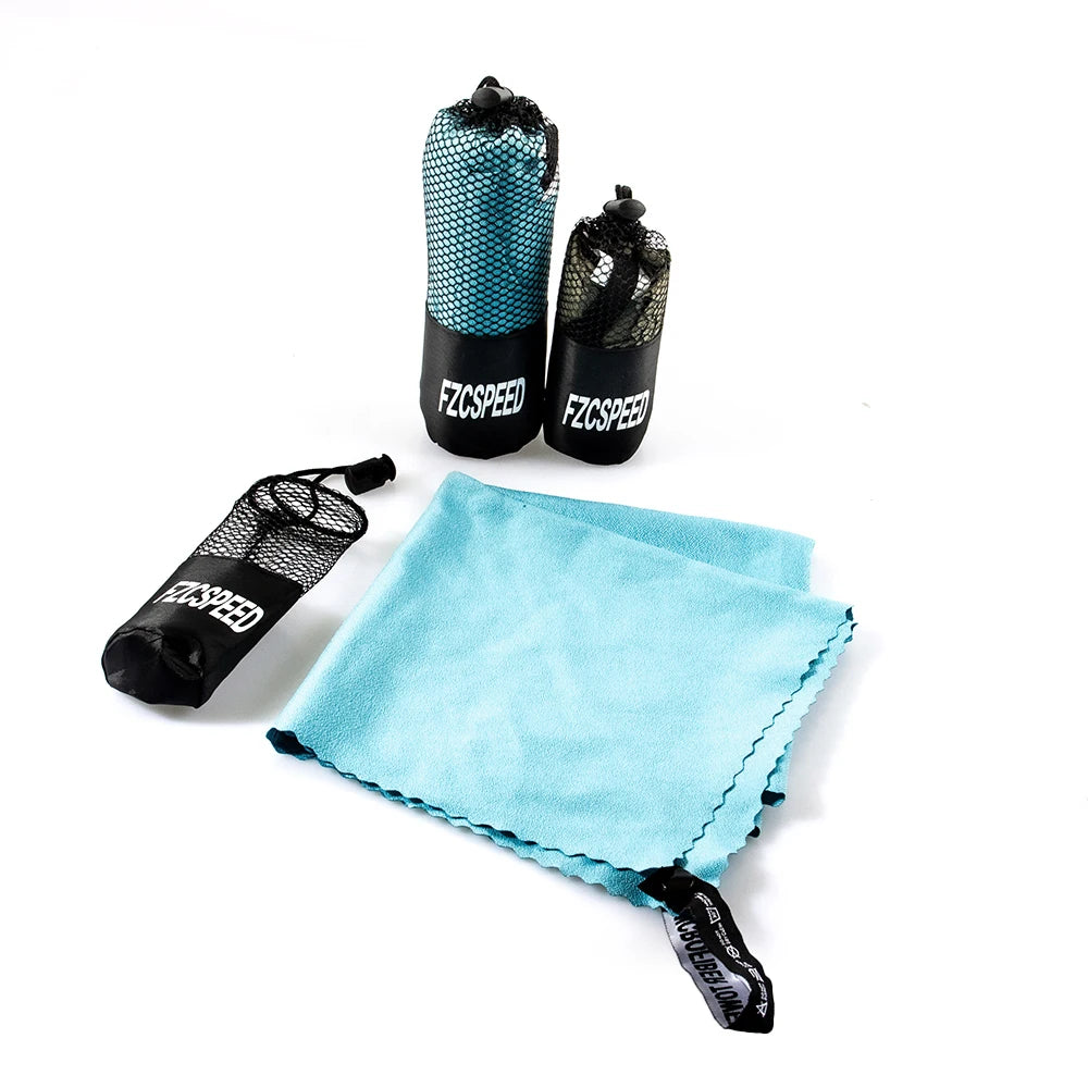 Mochila caminhadas, natação, toalha de banho de acampamento, toalha esportiva respirável para viagem na praia, toalha de banho absorvente de secagem rápida
