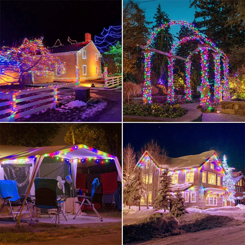 32m solar led luz ao ar livre festão lâmpada jardim luz de fadas corda led cintilação à prova dwaterproof água lâmpada natal guirlanda decoração quintal