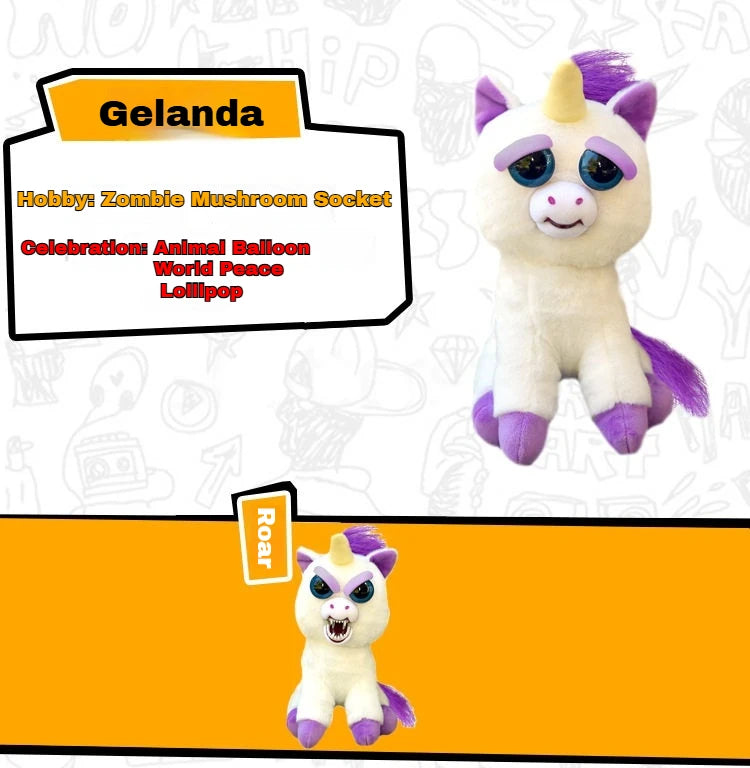 Boneco de Animal de Tamanho Médio Feisty Pets, Panda com Rosto Intercambiável, Brinquedo Interativo para Crianças