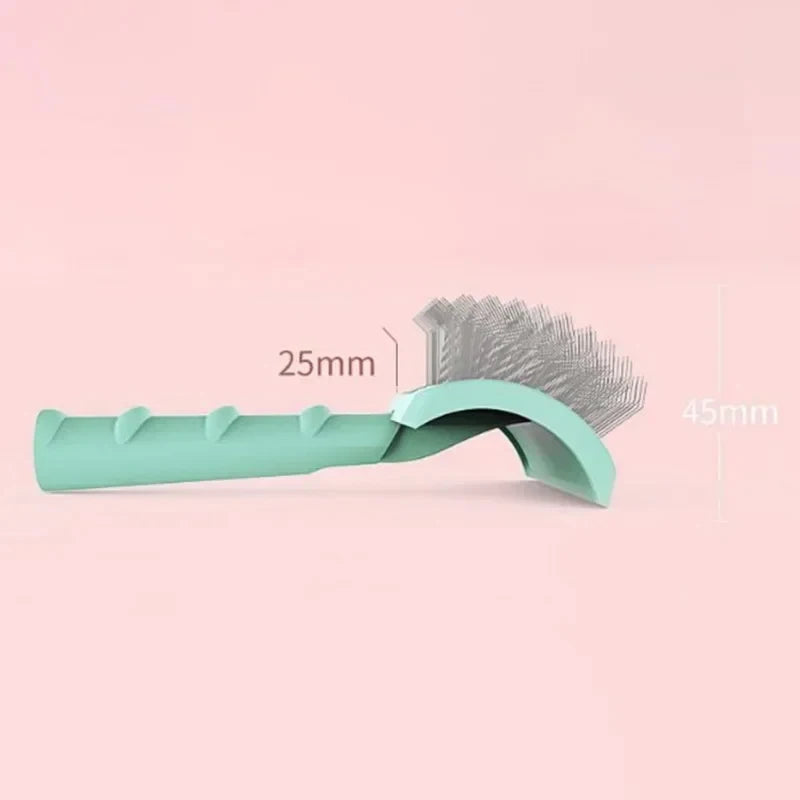 Cão aliciamento pente derramar cabelo remover agulha escova slicker massagem nó aberto pente ferramenta de cabelo grande cão suprimentos para animais de estimação acessórios