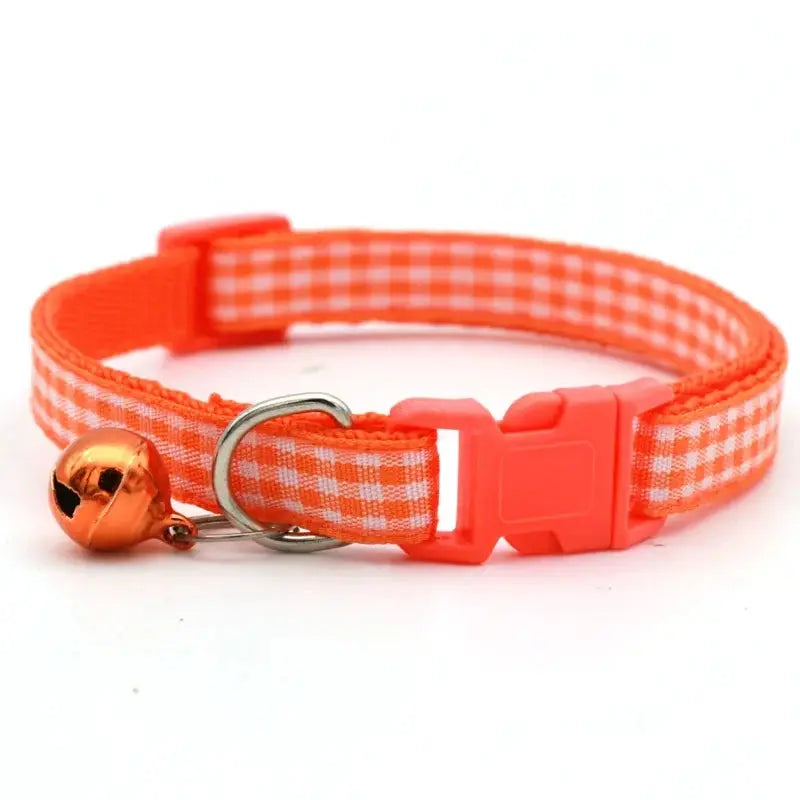 Coleira para Gato com Sino, Anel de Pescoço, Colar de Segurança Elástico Ajustável, Coleira para Filhote e Gatinho, Produtos para Animais de Estimação, Acessórios para Gatinhos Kasa & Pet