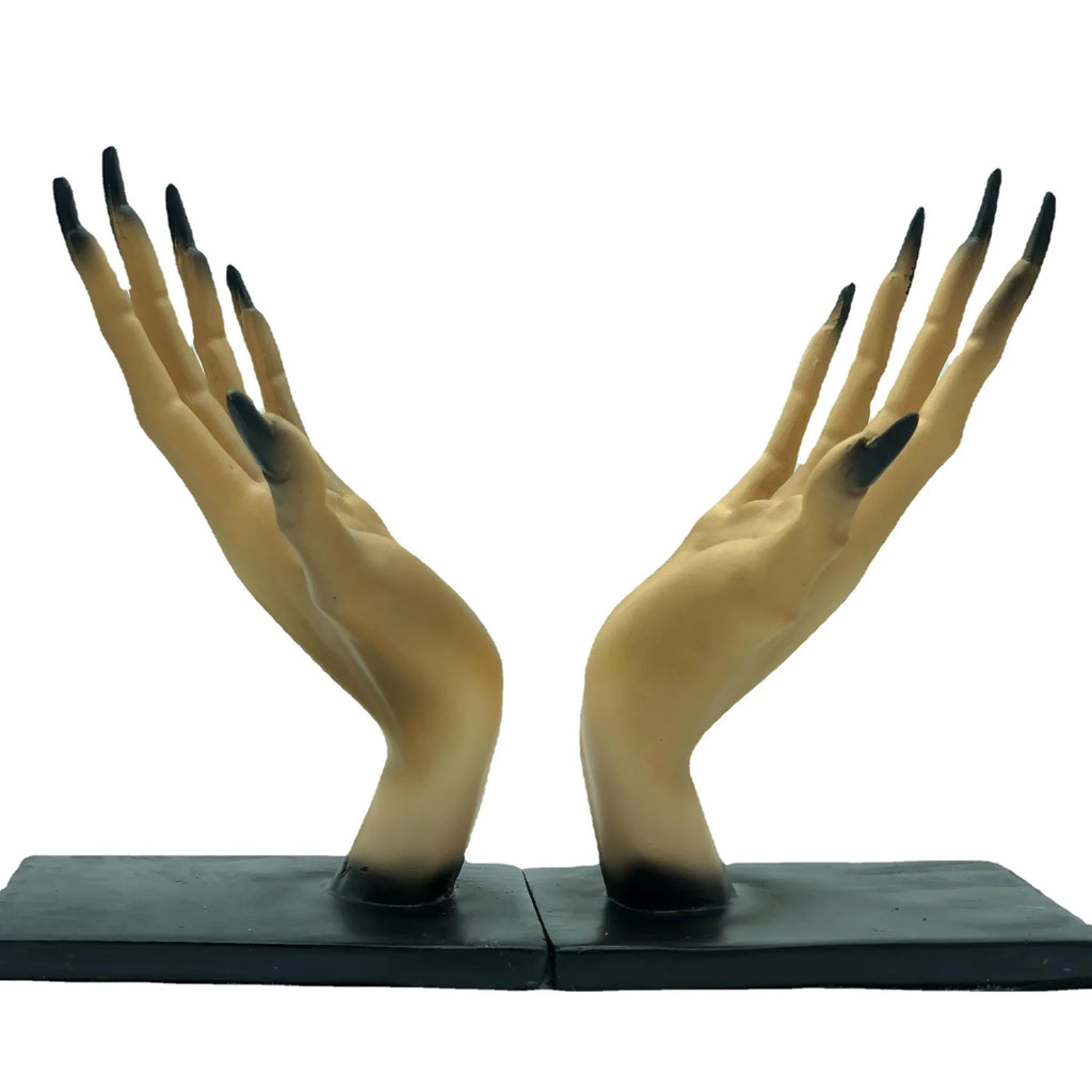 Halloween bookends decoração gótico casa bookends prateleiras único assustador monstro mão livro termina assustador decoração do quarto de halloween