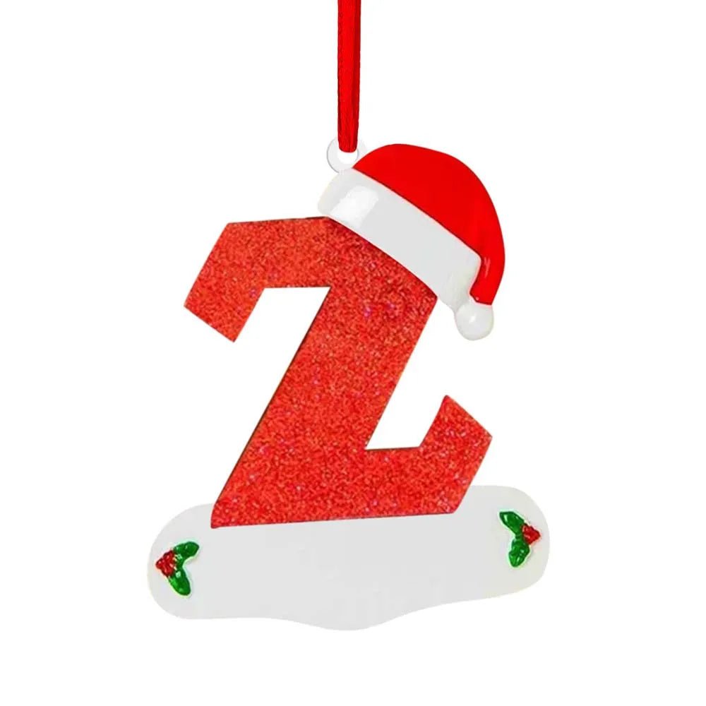 Personalize Decoração De Natal, 26 Letras, Pingente para Árvore De Natal Decor,DIY Nome Ornamento