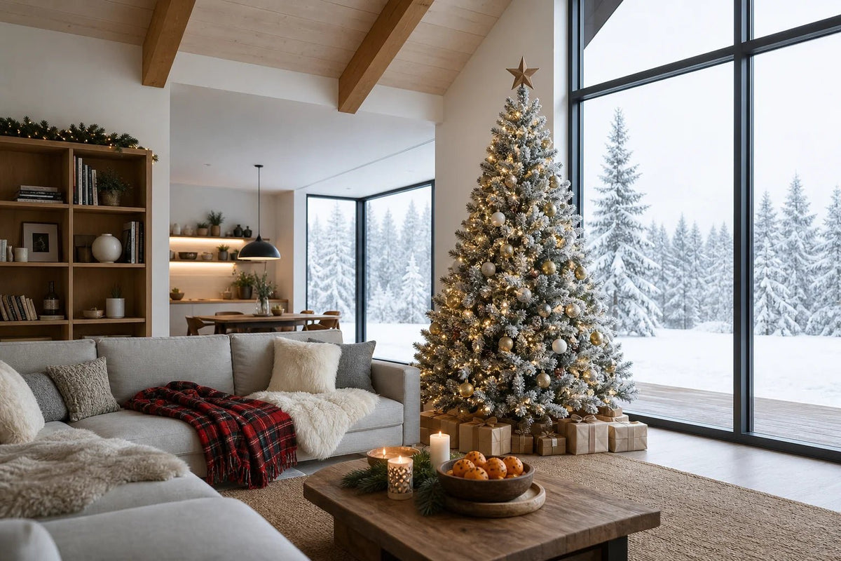 Árvore de Natal Artificial de 7FT/2.1M em PVC com Base, 1004 Galhos Sem Luz, Montagem Simples e Rápida, Decoração de Férias para Interior e Exterior - Kasa & Pet