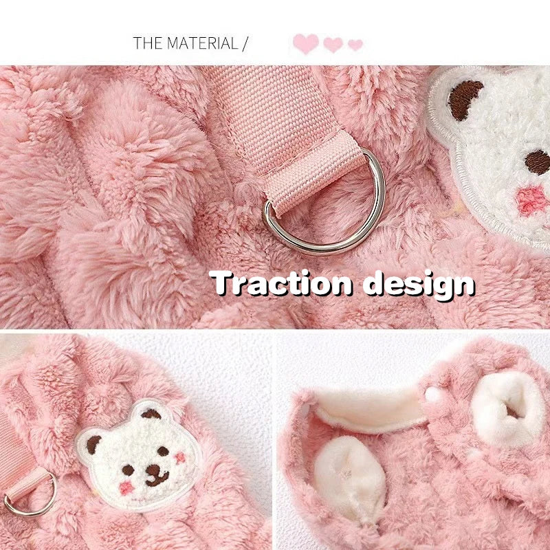 Inverno pet cão colete jaqueta de lã quente roupas para cães moda filhote de cachorro casaco macio gato jaqueta para animais de estimação casaco chihuahua trajes para cães