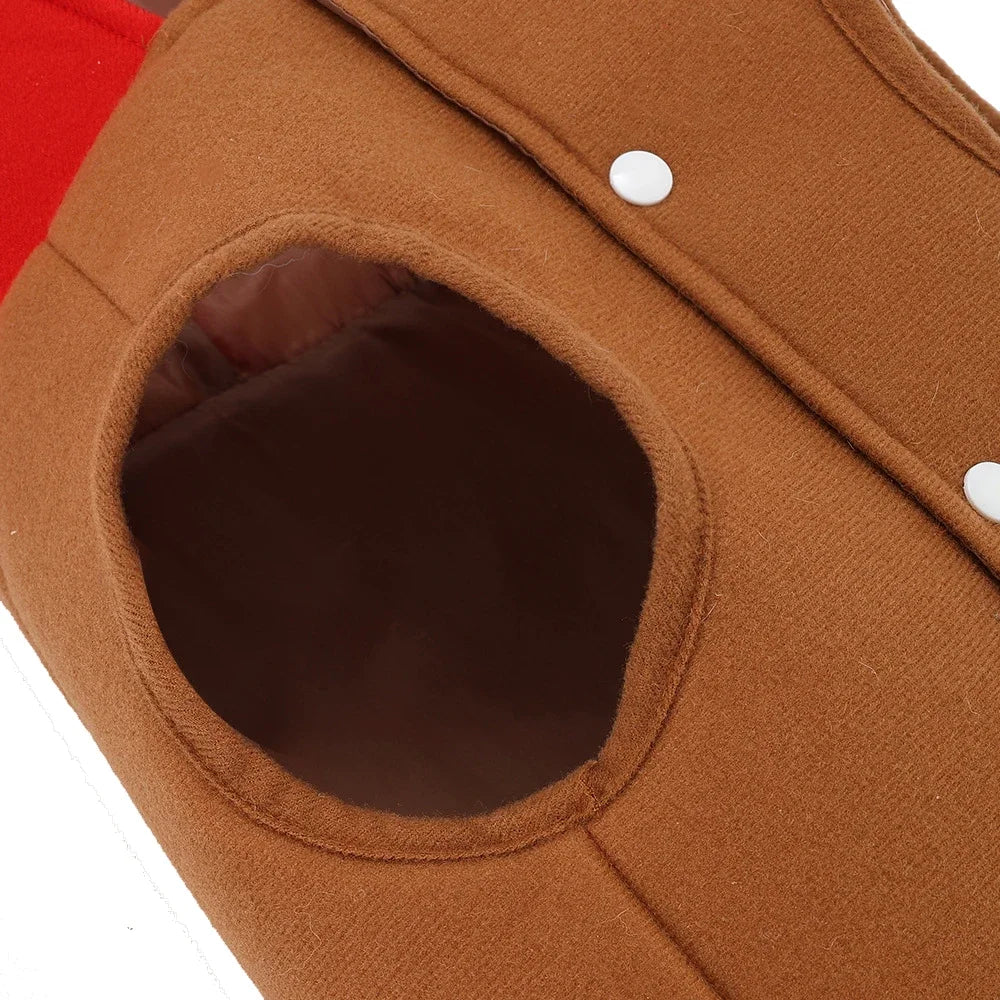 Fantasia de peru para cães no Halloween, fantasia de Ação de Graças para animais de estimação, roupa de inverno, vestuário para cosplay, fantasia para cães de pequeno, médio e grande porte.