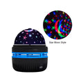 Led céu estrelado luzes da noite usb lâmpada do projetor bola mágica lua estrela luzes de natal casa sala atmosfera decorações