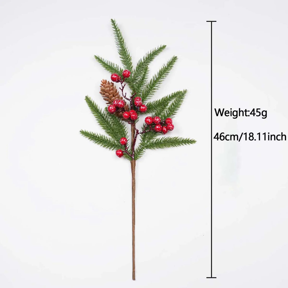 Natal vermelho berry flor artificial pinha ramo decorações da árvore de natal ornamento embalagem de presente festa em casa diy grinalda