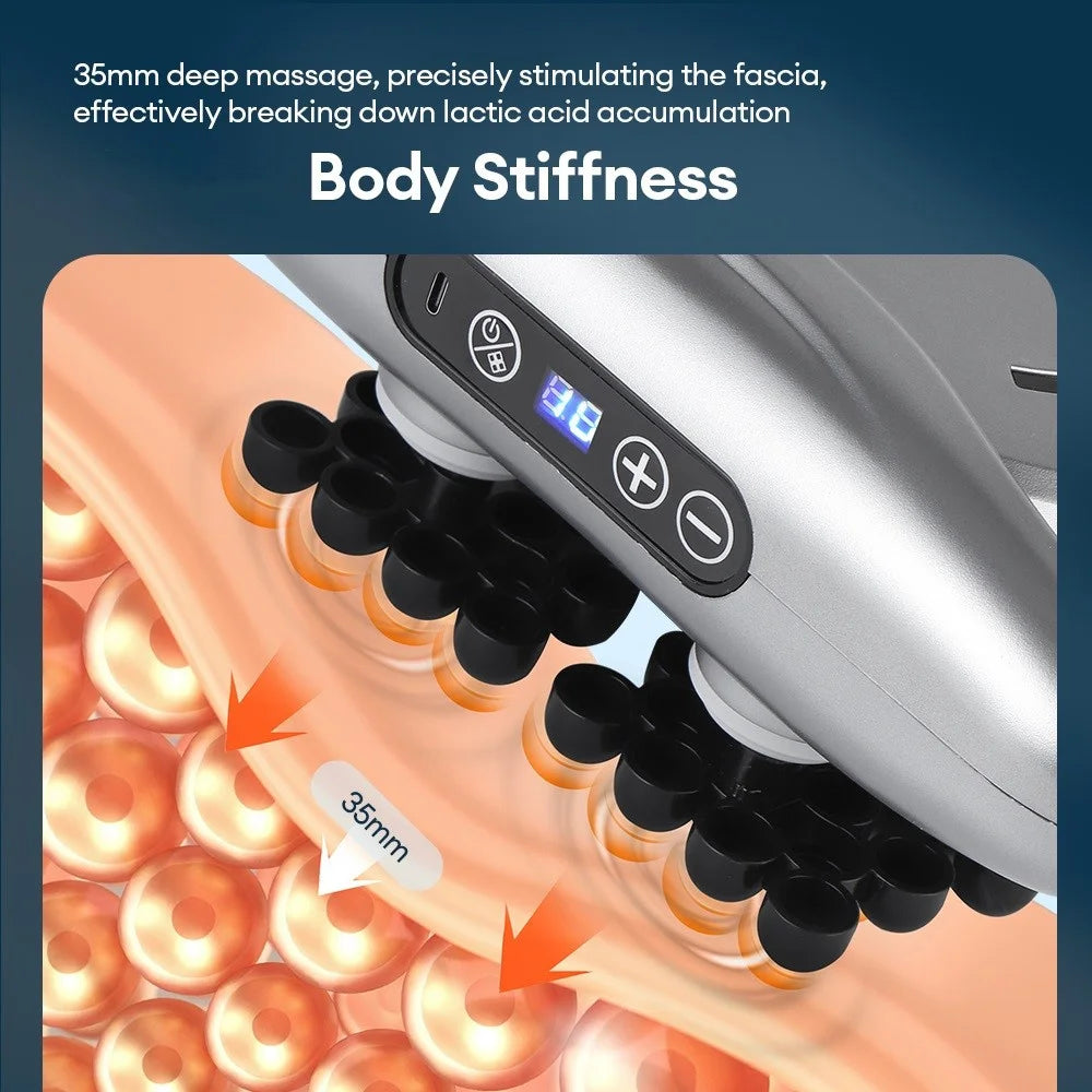 66-head Fascia Gun High Frequency Vibration Body Massage Gun Back Massager Waist Massager Neck Shoulder Thigh Massager