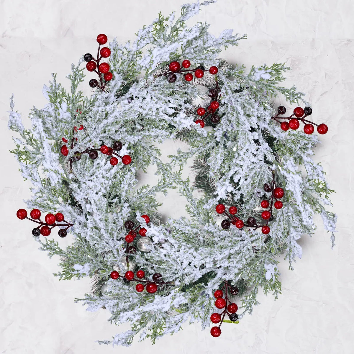 Natal vermelho berry flor artificial pinha ramo decorações da árvore de natal ornamento embalagem de presente festa em casa diy grinalda