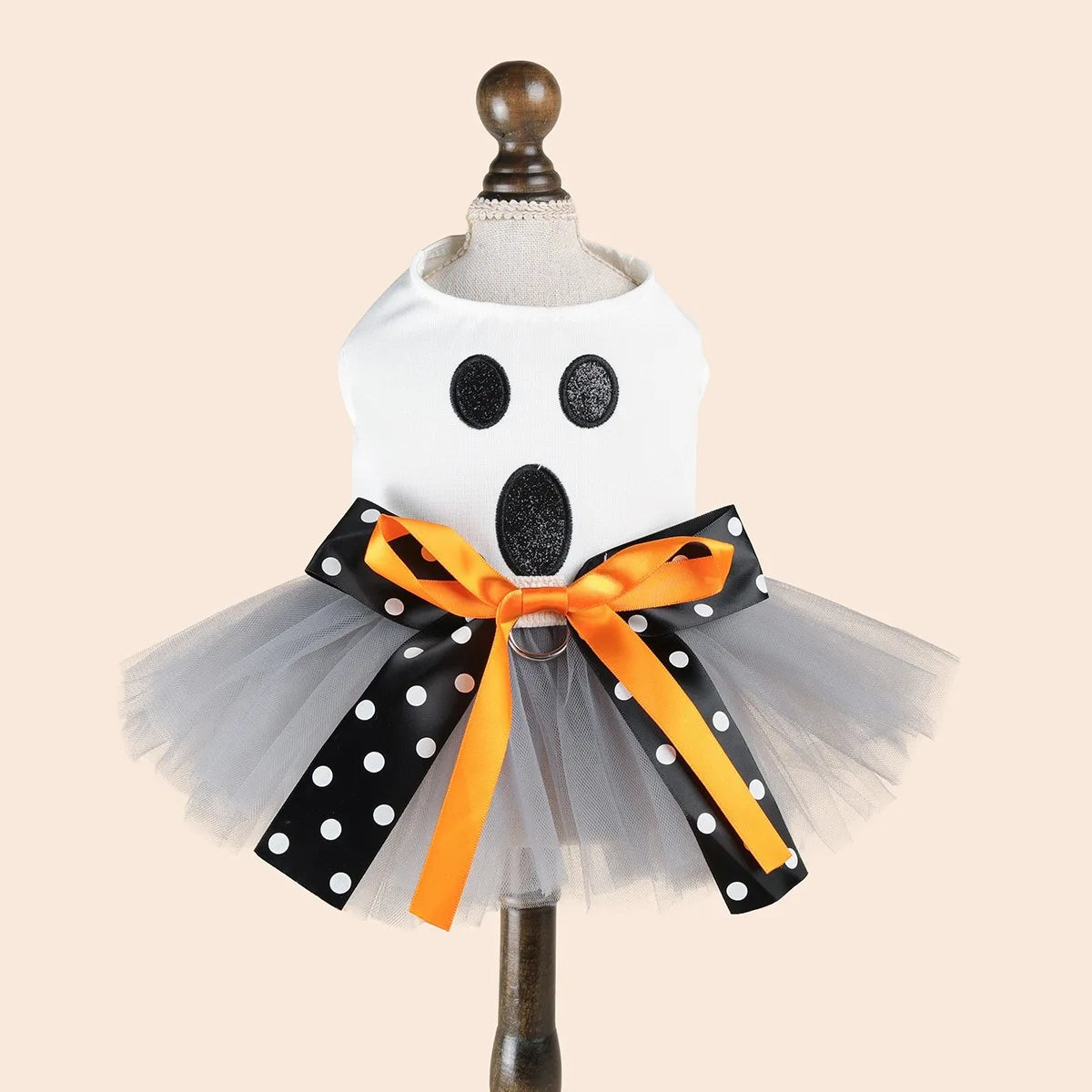 Fantasias de Halloween para Cães: Vestido Elegante para Pets com Saia Tutu – Colete para Cadelas de Outono/Inverno, para Poodles e Raças Pequenas, Gatos