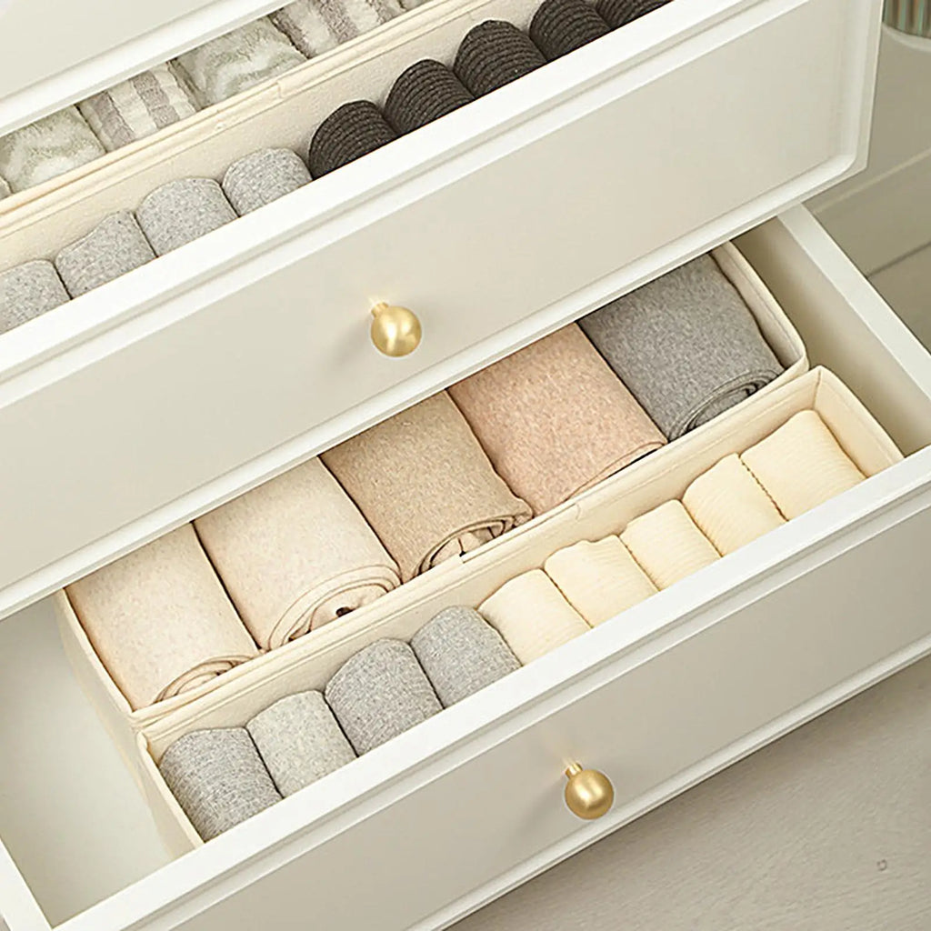 Organizadores de Armazenamento para Gavetas de Guarda-Roupa, Caixa de Armazenamento para Roupas, Organizador para Camisetas, Jeans, Roupas Íntimas e Calças