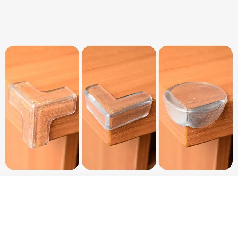 4Pcs Children Baby Safety Silicone Protector Table Corner Edge Protection Cover Children Anticollision Edge Guards