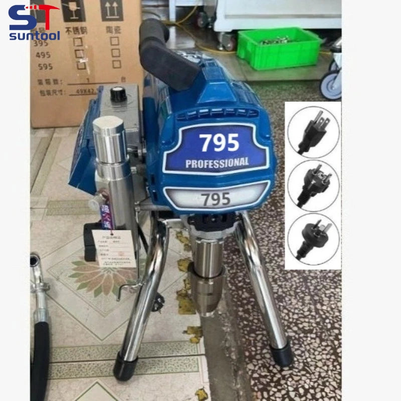 110/220v 3000W 3.2L Máquina de pulverização mal ventilada profissional com pistola de pulverização Pulverizador de tinta mal ventilado 695 795 Máquina de pintura ferramenta