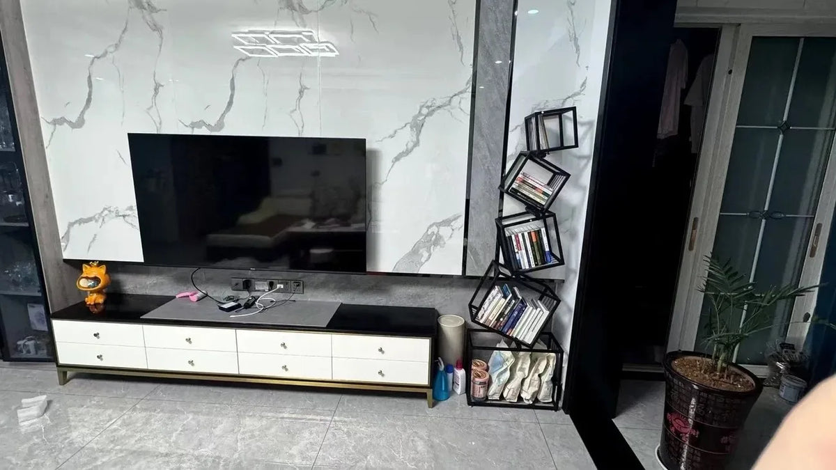 Decoração moderna para sala de estar, prateleira de arte em ferro, escritório, estudo, estante, armazenamento multicamadas para organizar livros e decorações