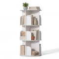 Estante de Armazenamento Rotativa JHK de 3-4 Camadas 360 °   Estante Giratória para Livros, Prateleira Vertical Independente para Quarto e Sala de Estar
